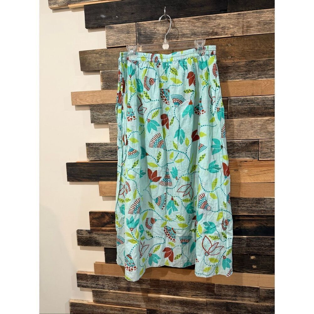 Gudrun Sjoden floral skirt elastic waist size S/M